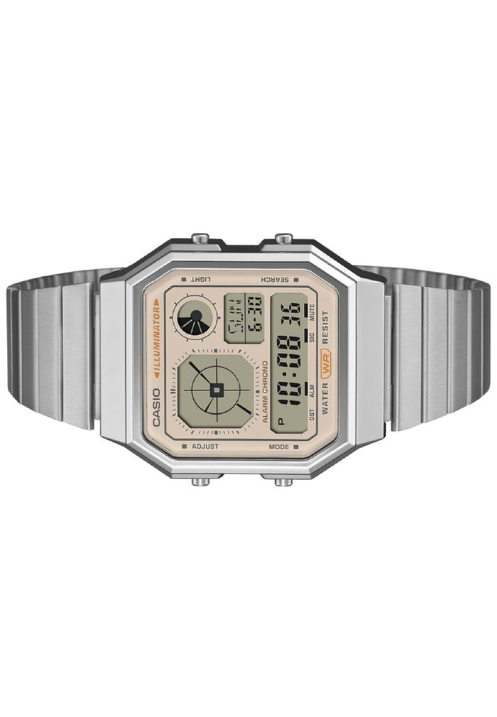 Casio Digital Stainless Steel Strap Watch for Men A130WE-9ADF-Watch Portal Philippines
