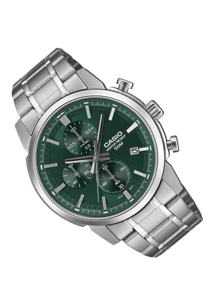 Casio MTP-E510D-3A Analog Stainless Steel Strap Watch for Men-Watch Portal Philippines