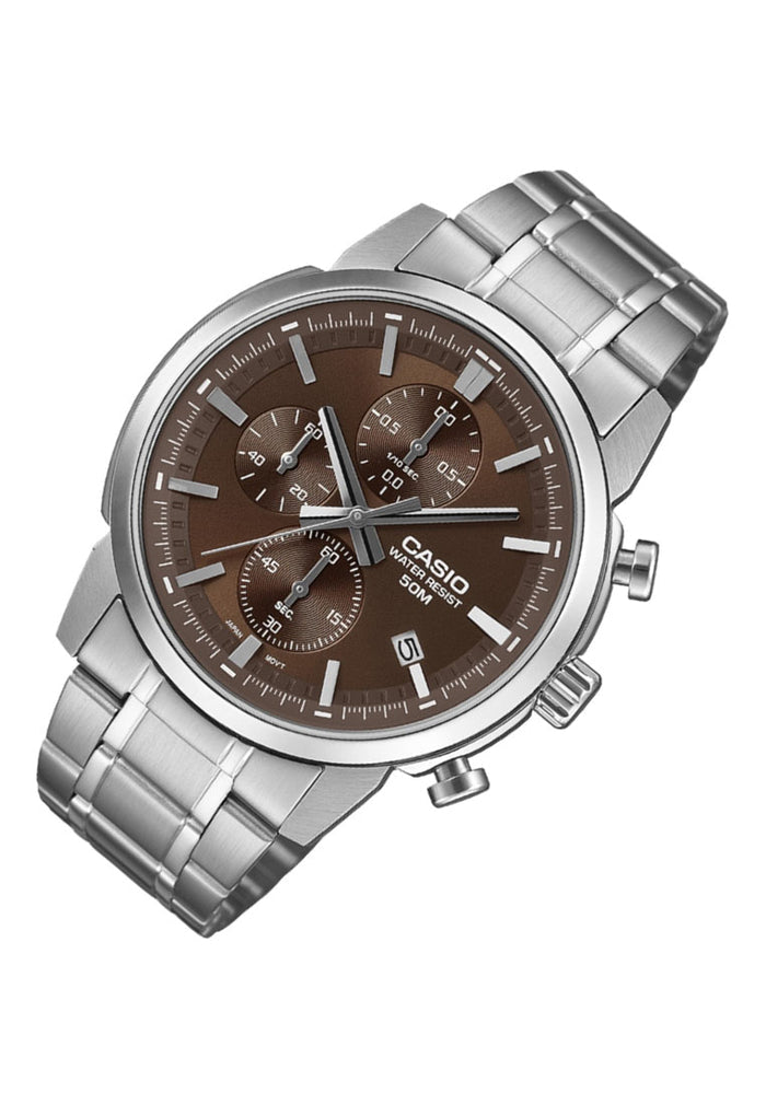 Casio MTP-E510D-5A Analog Stainless Steel Strap Watch for Men-Watch Portal Philippines