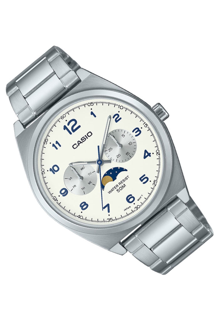 Casio MTP-M300d-7a Chronograph Stainless Steel Strap Watch For Men-Watch Portal Philippines