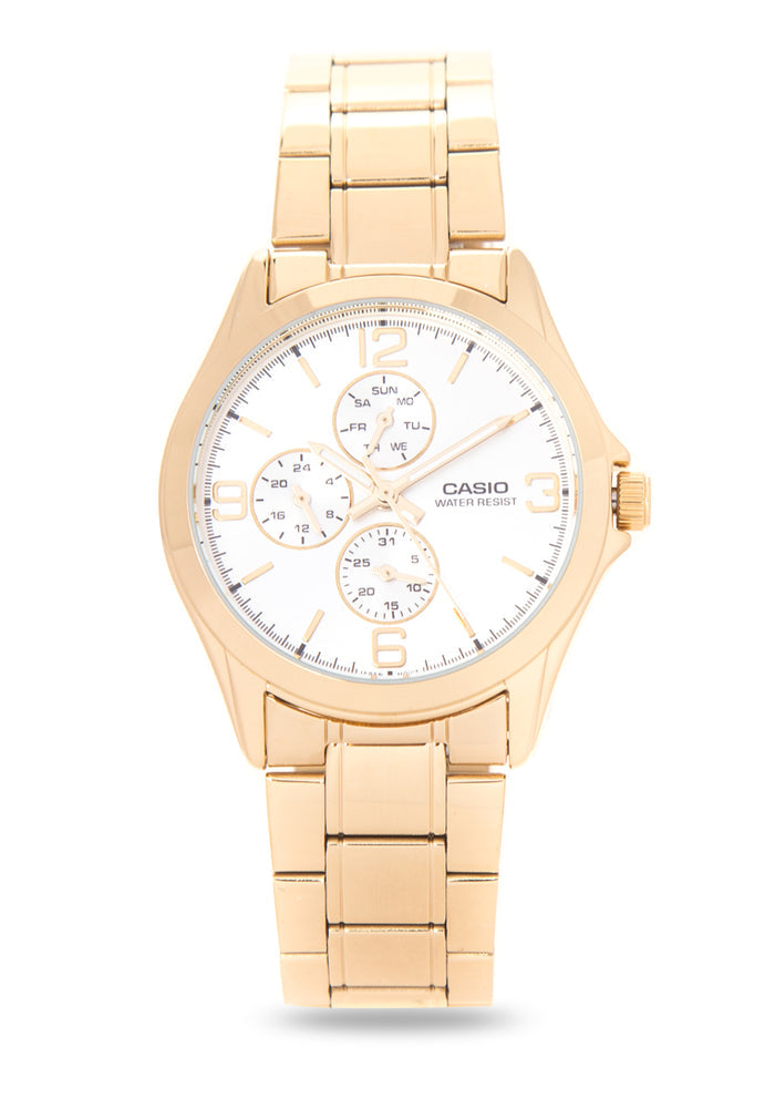 Casio MTP-V301G-7A Analog Stainless Steel Strap Watch For Men-Watch Portal Philippines