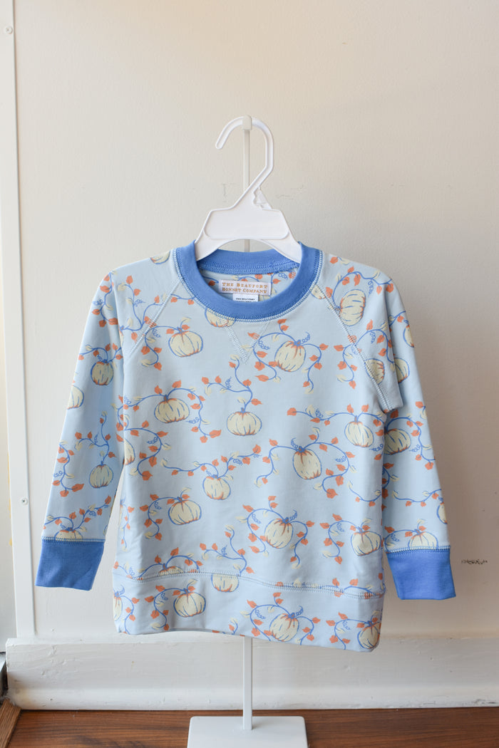Cassidy Comfy Crewneck-'Gourd'geous Blue