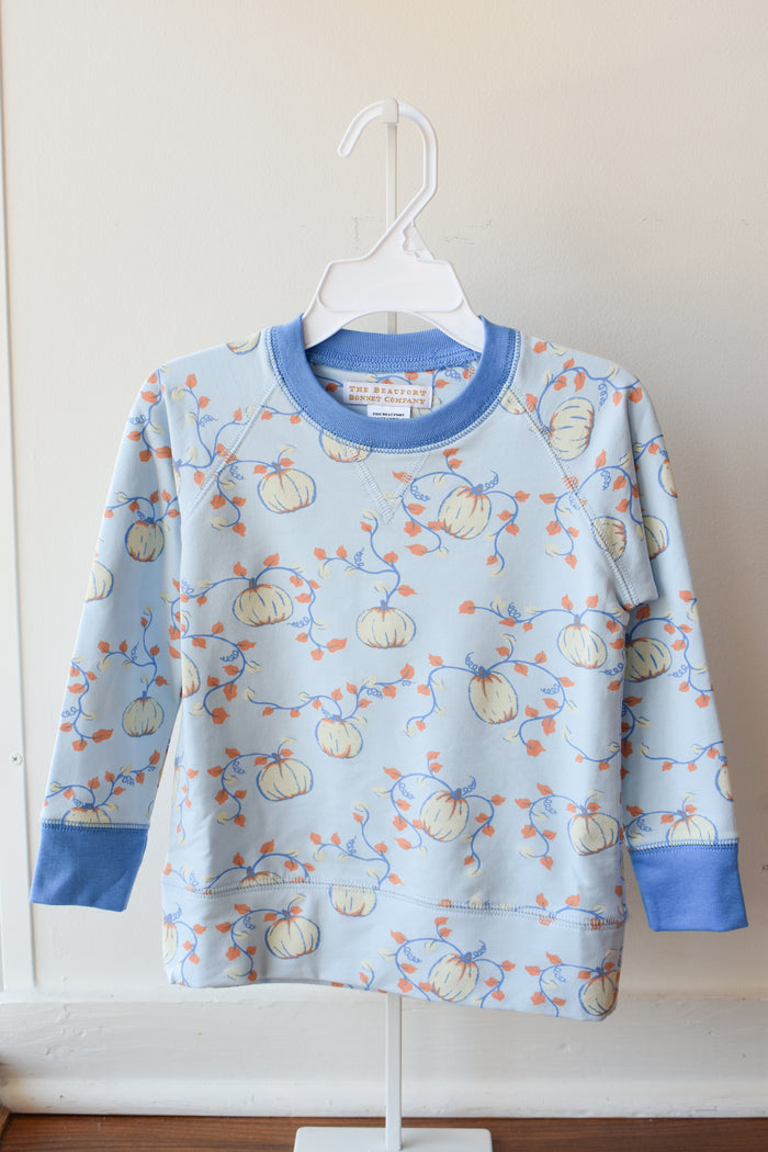 Cassidy Comfy Crewneck-'Gourd'geous Blue