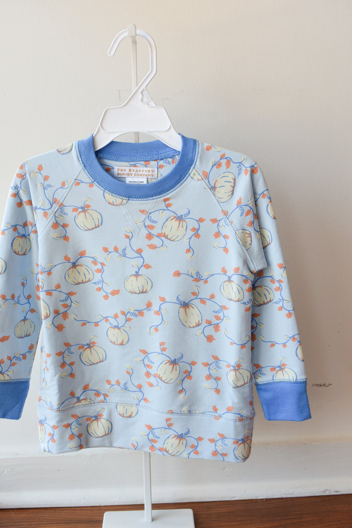 Cassidy Comfy Crewneck-'Gourd'geous Blue