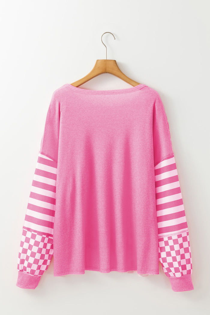 Chemisier à poches et manches lanternes en patchwork *-A WOMAN WE LOVE