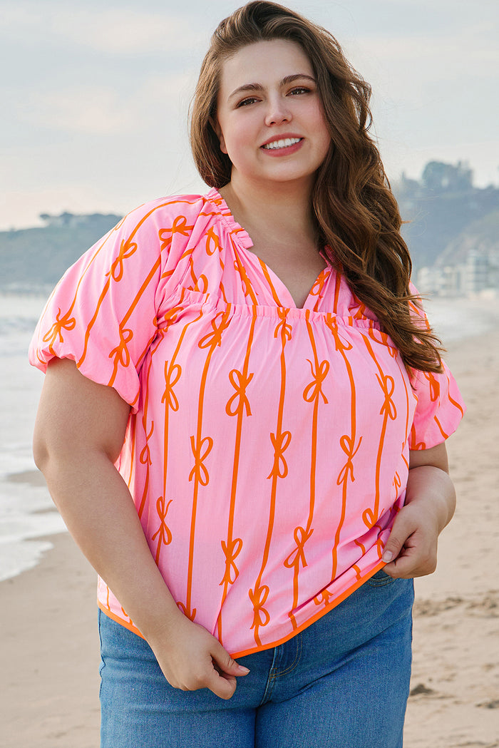 Chemisier grande taille à manches bouffantes *-A WOMAN WE LOVE