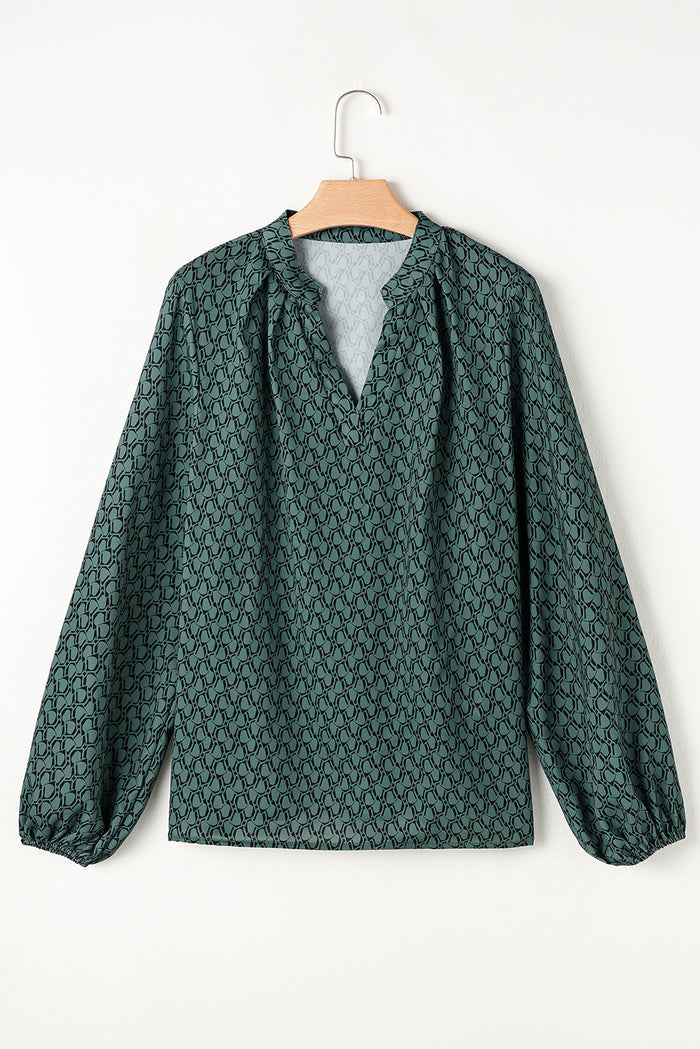 Chemisier vert à manches bouffantes *-A WOMAN WE LOVE