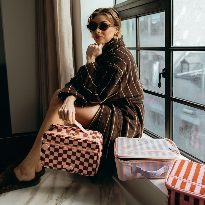 Cherry Check Large Lunch Bag - SECONDS