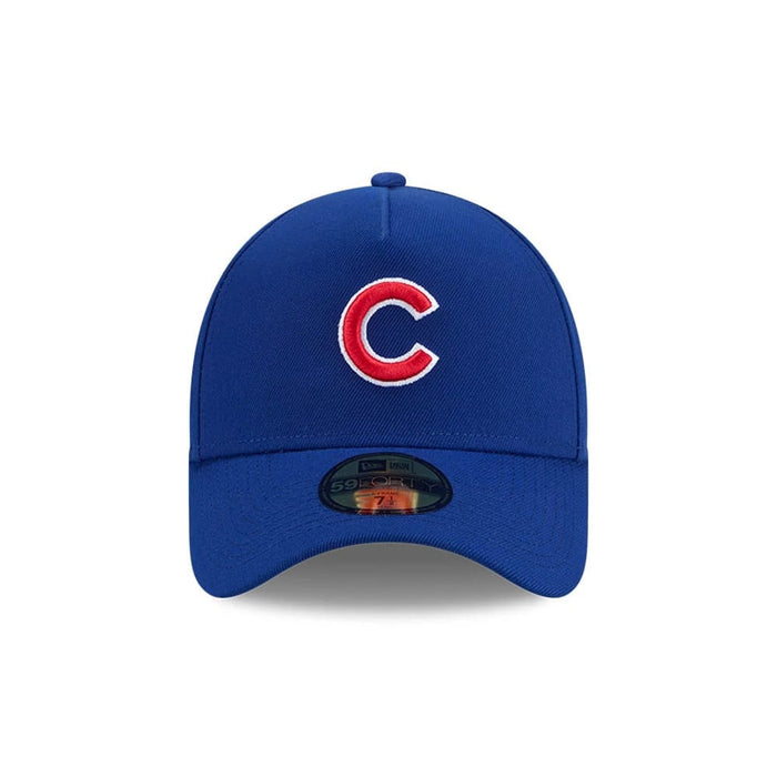 Pictured is this MLB Team Side Chicago Cubs 59FORTY A-Frame Fitted cap in blue. 3