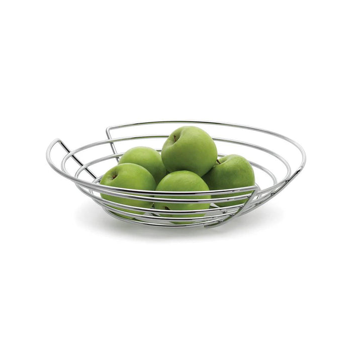 Chrome Plated Wire Fruit Basket - in use