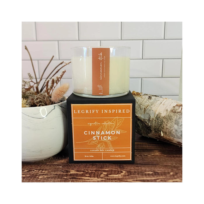 Cinnamon Stick Classic Glass 2 Wick Soy Candle