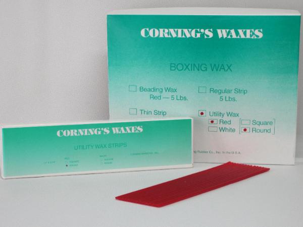 Corning Lg Utility Wax Red Round box 5Lb