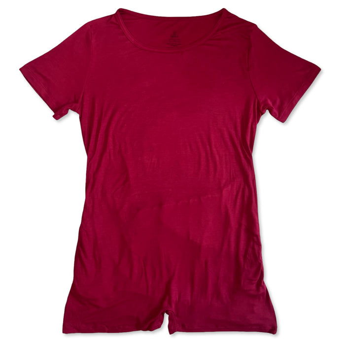 Crimson Adult Shorty Romper