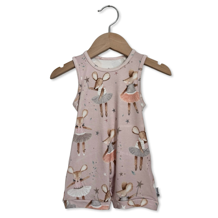 Dainty Dancers Sleeveless Shorty Romper Luxe Edition | Cotton Bamboo Blend