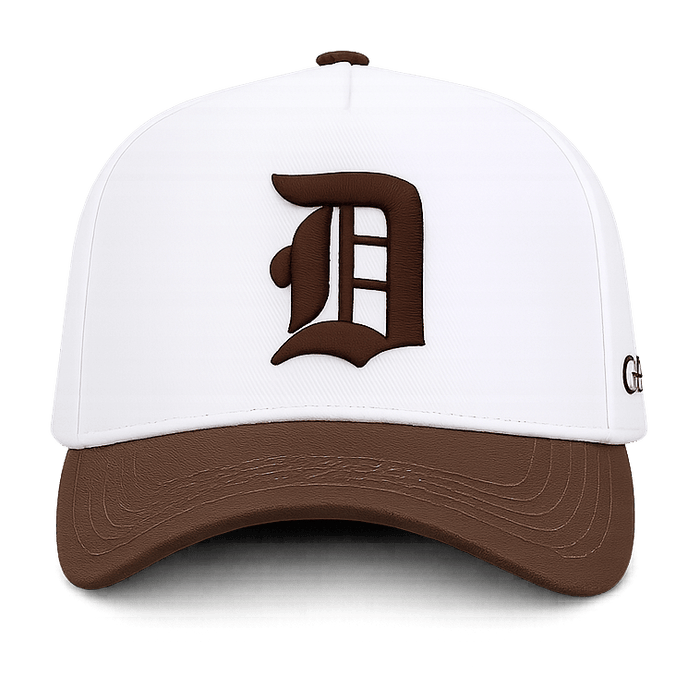 Davis D Bright White Snapback - Regular Fit