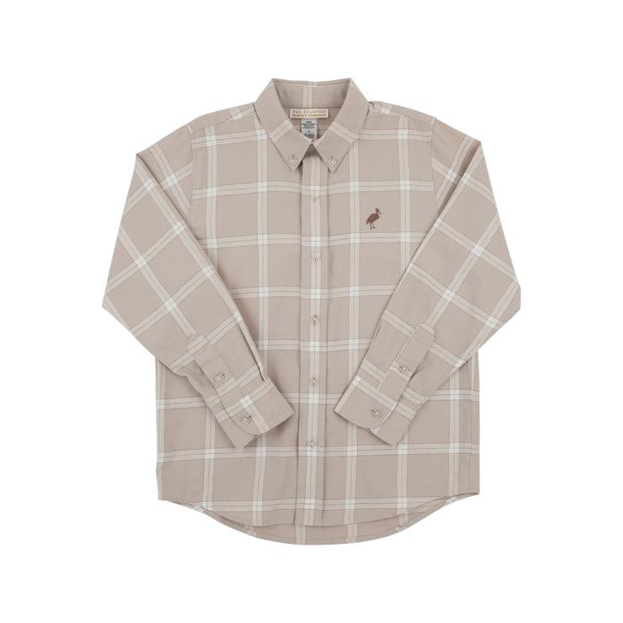 Dean’s List Flannel Dress Shirt-Thompson Park Plaid