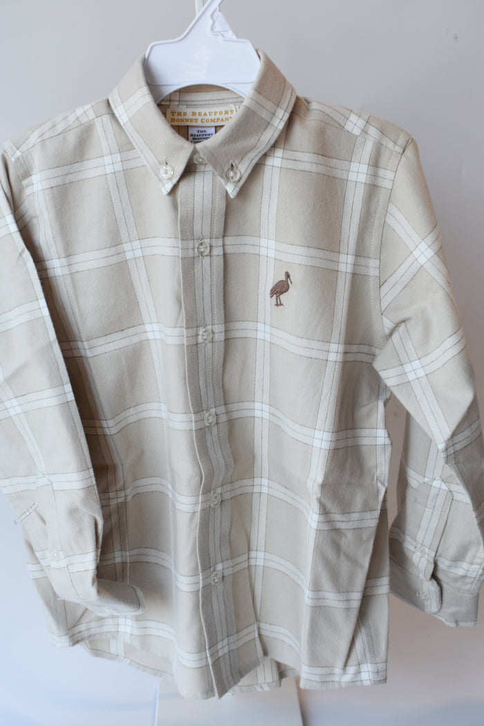 Dean’s List Flannel Dress Shirt-Thompson Park Plaid