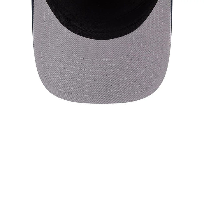 Pictured is this MLB Grained Detroit Tigers 9FIFTY A-Frame Snapback cap in navy. 2