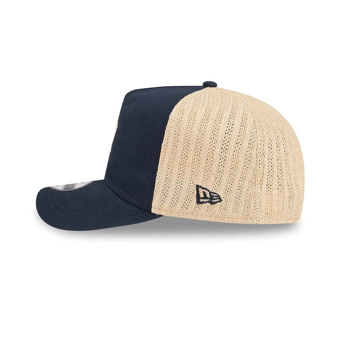 Pictured is this MLB Grained Detroit Tigers 9FIFTY A-Frame Snapback cap in navy. 5