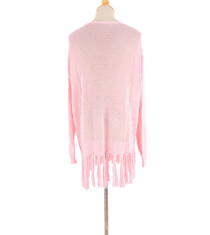 ✨ DOUCE ÉVASION – La robe maille rose qui sublime vos instants d’été