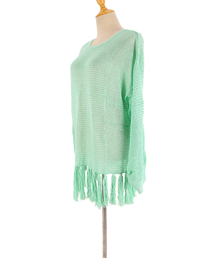 ✨ DOUCE ÉVASION – La robe maille  verte qui sublime vos instants d’été
