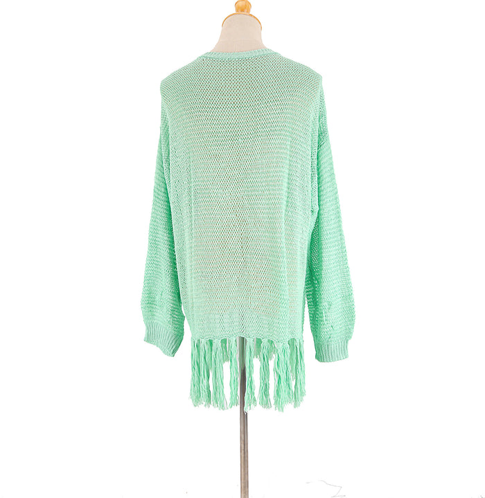 ✨ DOUCE ÉVASION – La robe maille  verte qui sublime vos instants d’été