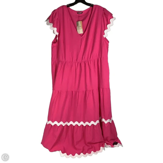 Dress Casual Maxi By Btfbm In Pink, Size: Xxl