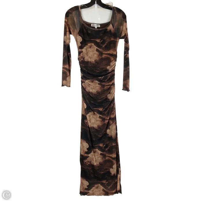Dress Casual Maxi By Madden Girl In Black & Brown, Size: Xs