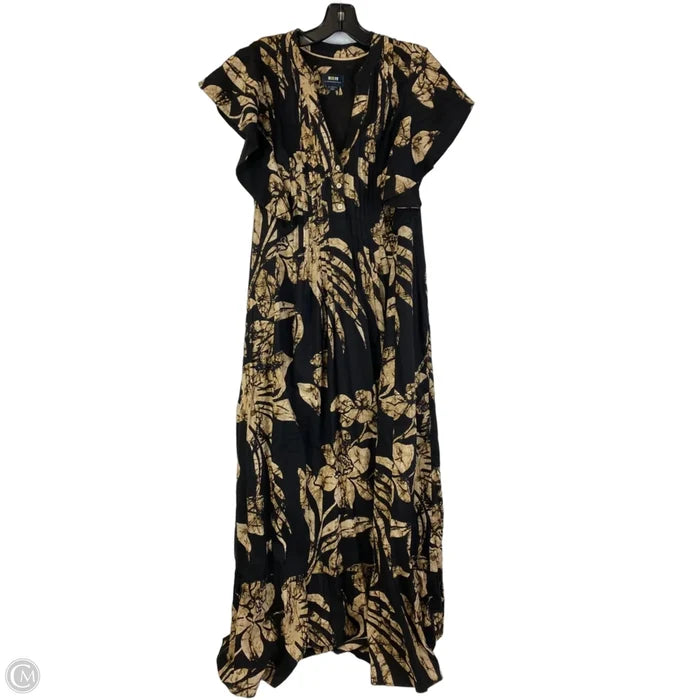 Dress Casual Maxi By Maeve In Black & Brown, Size: Xxs
