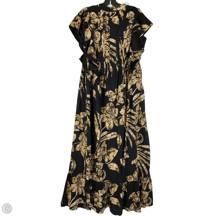 Dress Casual Maxi By Maeve In Black & Brown, Size: Xxs