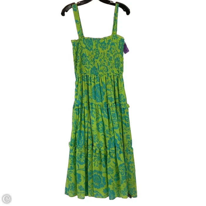 Dress Casual Maxi By Umgee In Blue & Green, Size: M