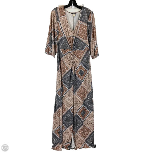 Dress Casual Maxi By Venus In Tan, Size: M