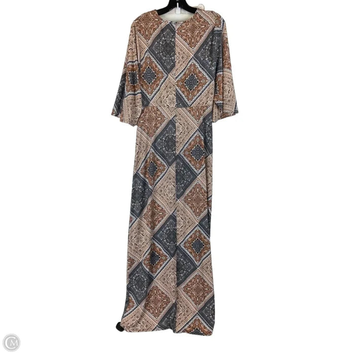 Dress Casual Maxi By Venus In Tan, Size: M