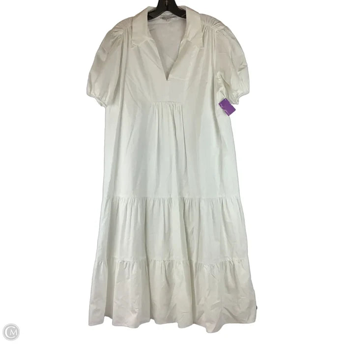 Dress Casual Midi By English Factory In White, Size: L 100% cotton
