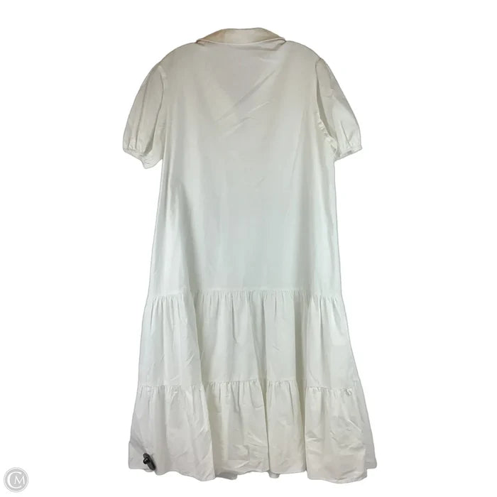 Dress Casual Midi By English Factory In White, Size: L 100% cotton