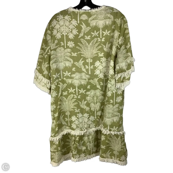 Dress Designer - body 100% linen, lining 100% cotton- By Spartina In Green, Size: Xl