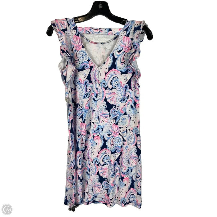 Dress Designer By Lilly Pulitzer In Blue & Pink, Size: Xxs