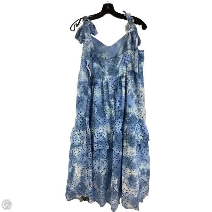 Dress Party Short By Crown And Ivy In Blue & White, Size: 10