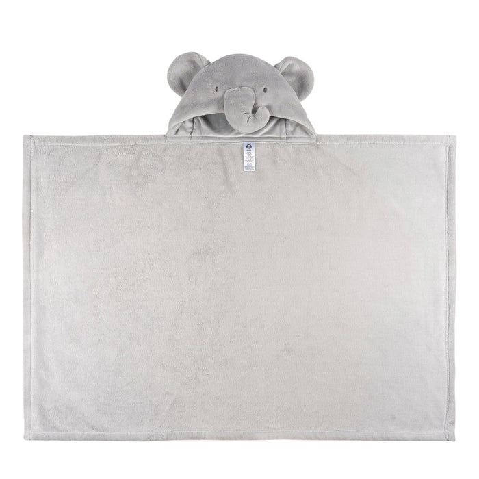 2-Pack Baby Neutral Animal Geo Hooded Wearable Blanket & Security Blanket Set
