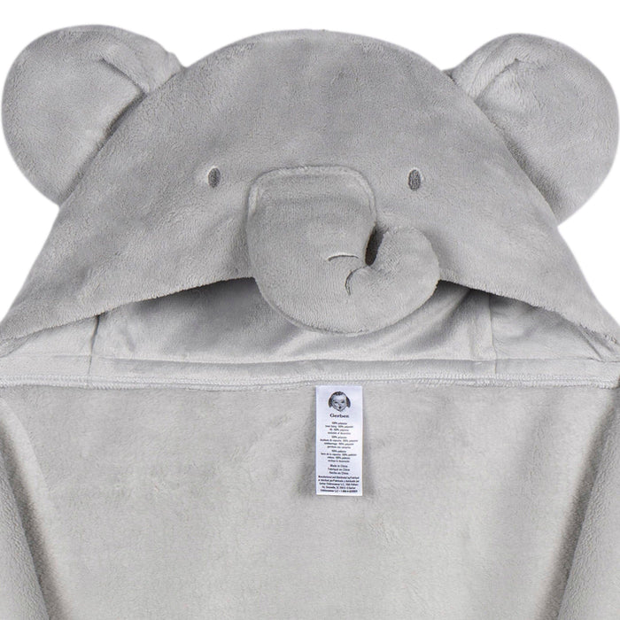 2-Pack Baby Neutral Animal Geo Hooded Wearable Blanket & Security Blanket Set