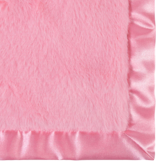 Embroidered Girls Light Pink Security Blanket