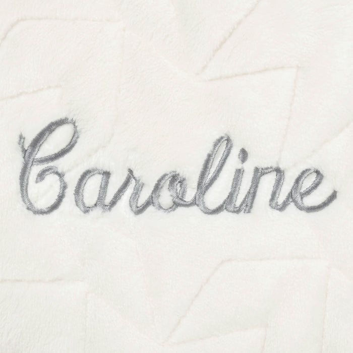 Embroidered Star Luxury Blanket in Ivory-Gerber Childrenswear