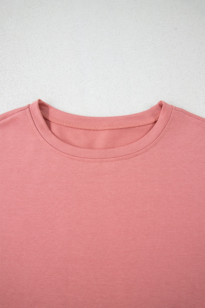 Ensemble 2 pièces t-shirt court et jupe-short taille haute