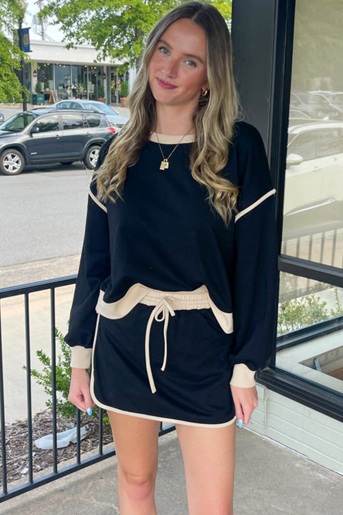 Ensemble pull ample contrasté *-A WOMAN WE LOVE