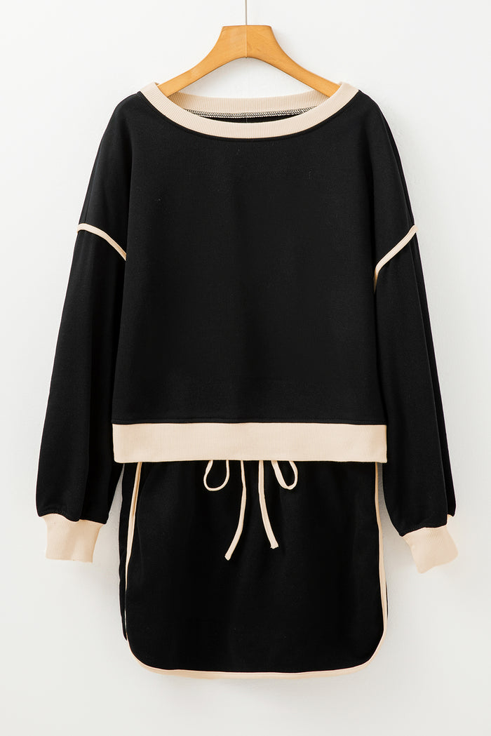 Ensemble pull ample contrasté *-A WOMAN WE LOVE