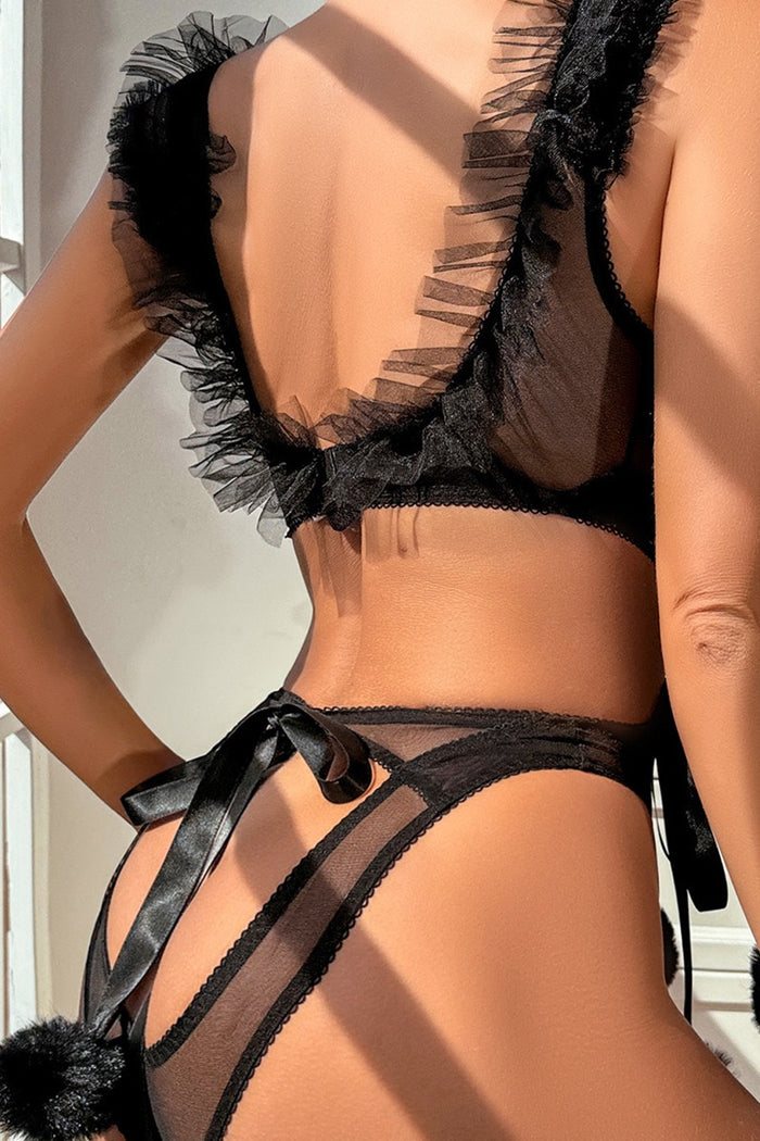 🌟 Ensemble Séduction Transparence & Dentelle  🌟