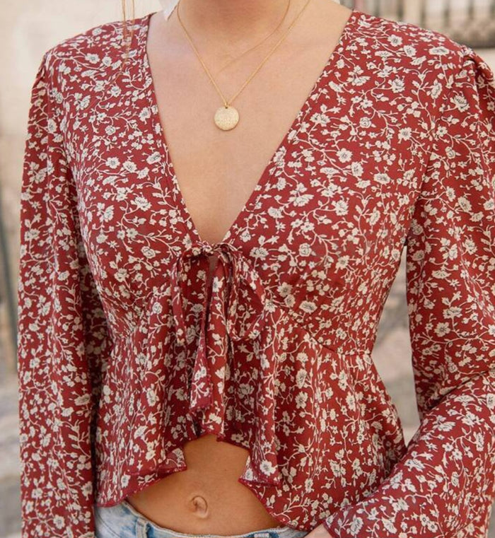 Fall Flowers Top