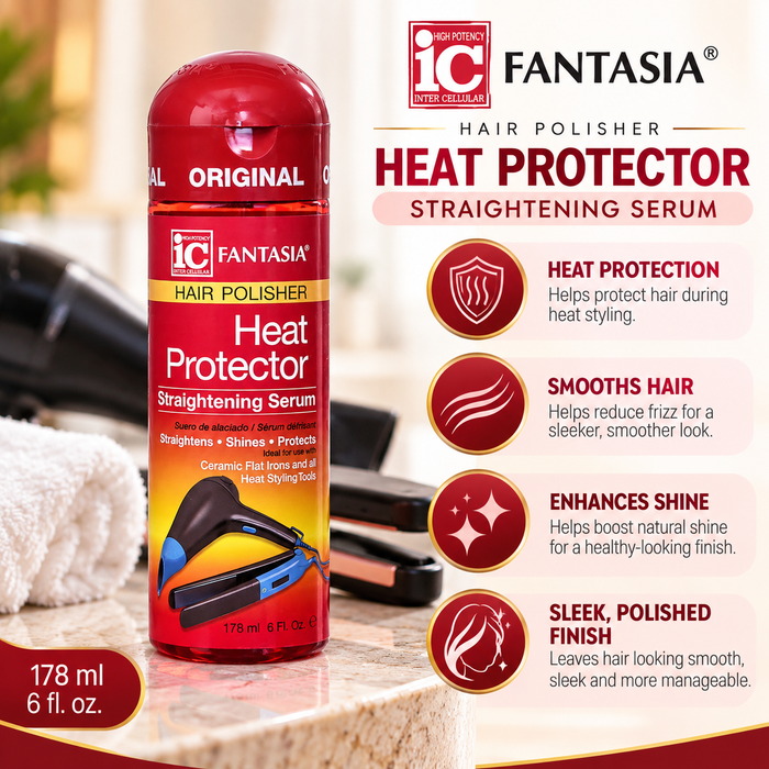 Fantasia IC – Hair Polisher Heat Protector Straightening Serum, 6 fl oz Fantasia IC