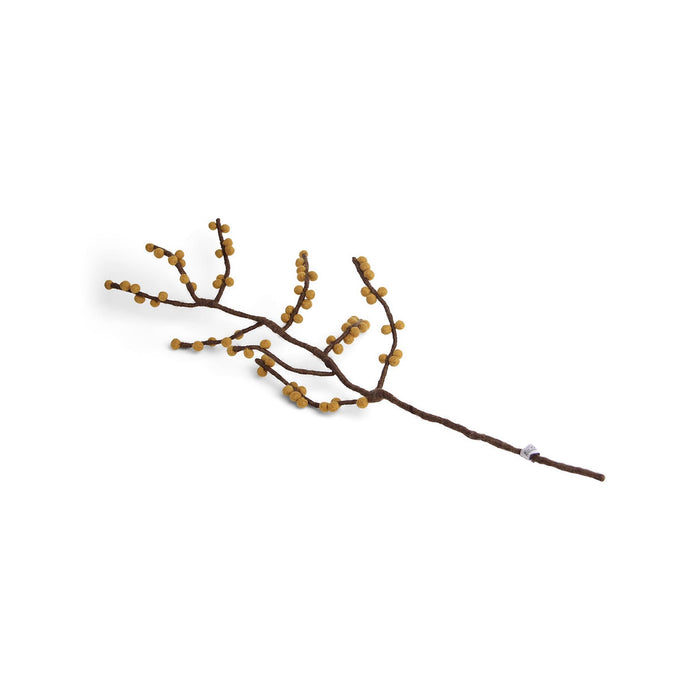 Felt Branch with Yellow Berries
