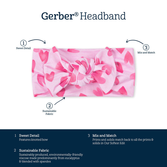 Girls Heartfelt Buttery-Soft Viscose Made from Eucalyptus Headband